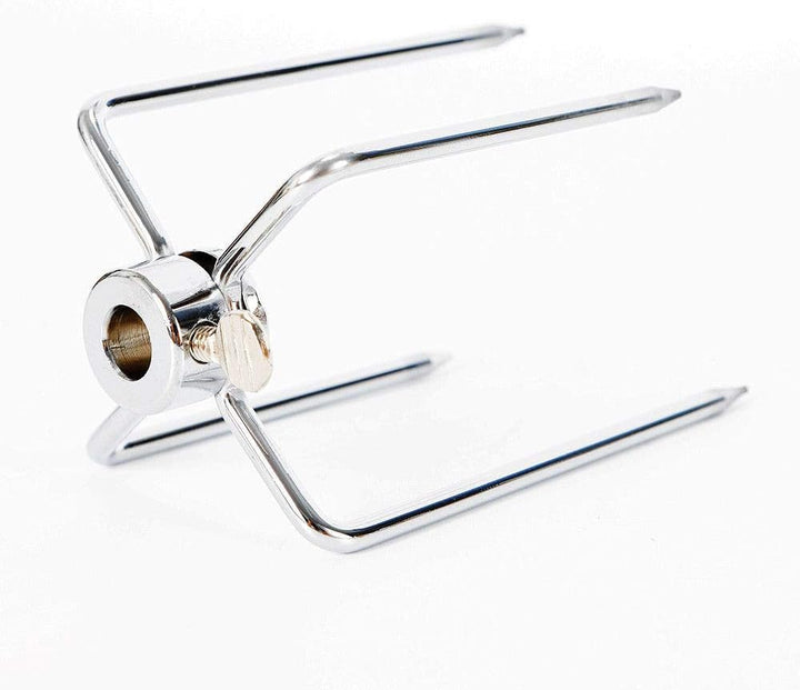 4-Stücke Fleischklammer Spiessgabel Grillspiess Fleischnadeln Drehspiess Grill BBQ/4* Fleischklammer