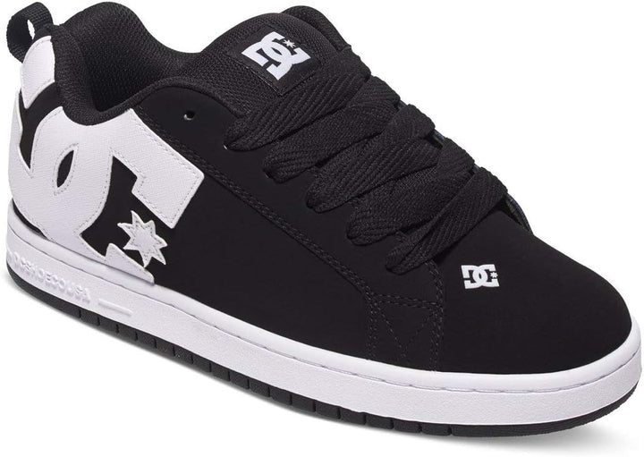 DC Herren Court Graffik Skate-Schuh 47 EU Schwarz 1, 47 EU Schwarz Weiss Weiss