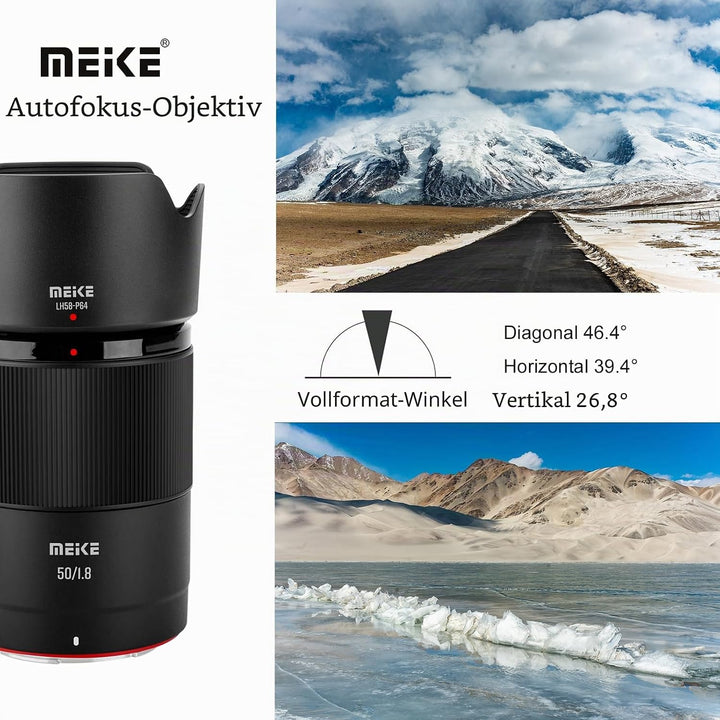 Meike 50mm F1.8 Autofokus STM Schrittmotor Vollformat-Objektiv Kompatibel mit Nikon Z-Mount-Kameras
