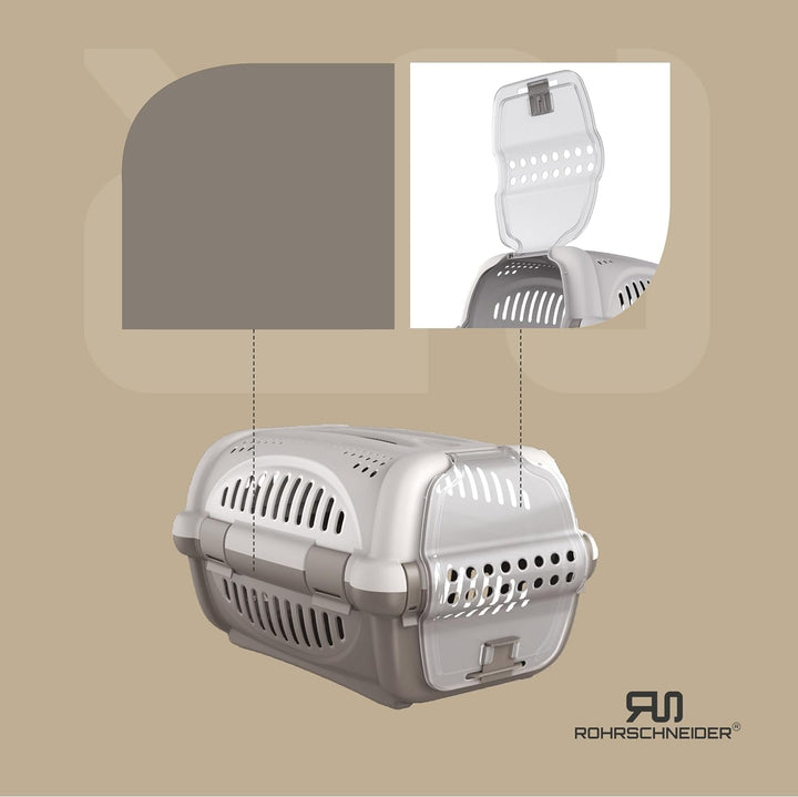 Rohrschneider Katzen Transportbox | Transportbox Katze | Hundebox | Transportbox Hund | Katzenbox gr