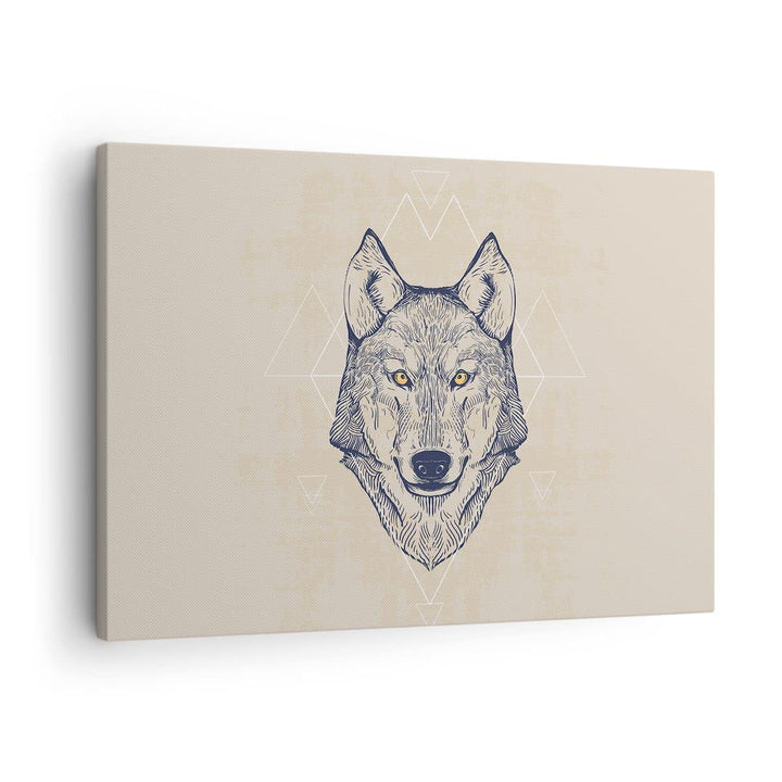 Bilder auf Leinwand Husky Hund Portrait Plakat Leinwandbild 70x50cm Wandbilder Dekoration Wohnzimmer