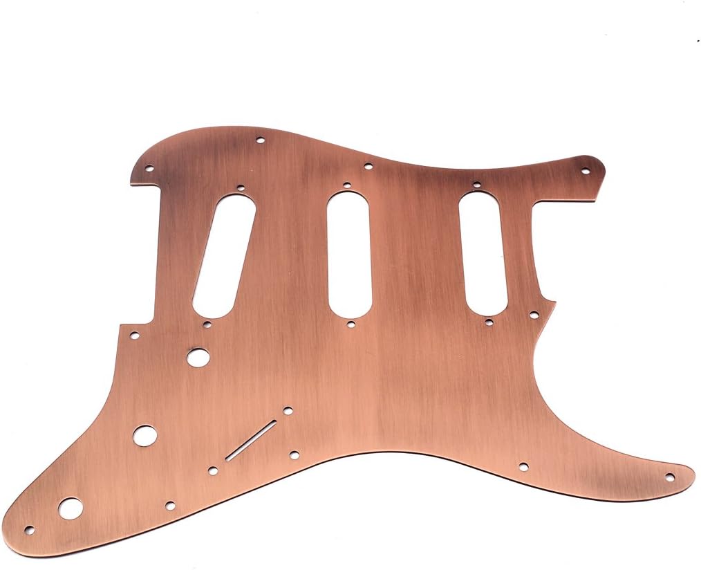 Alnicov SSS 11 Loch Strat Metall Gitarre Pickguard Aluminium Scrach Plate für USA/Mexican Standard S