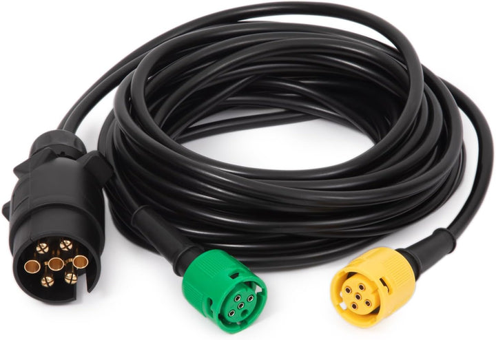 Feuunly 4,0 Meter Anhängerkabel Stecker 7 Polig auf 1xStecker 5 polig und 1xStecker 4 polig, 12V Was