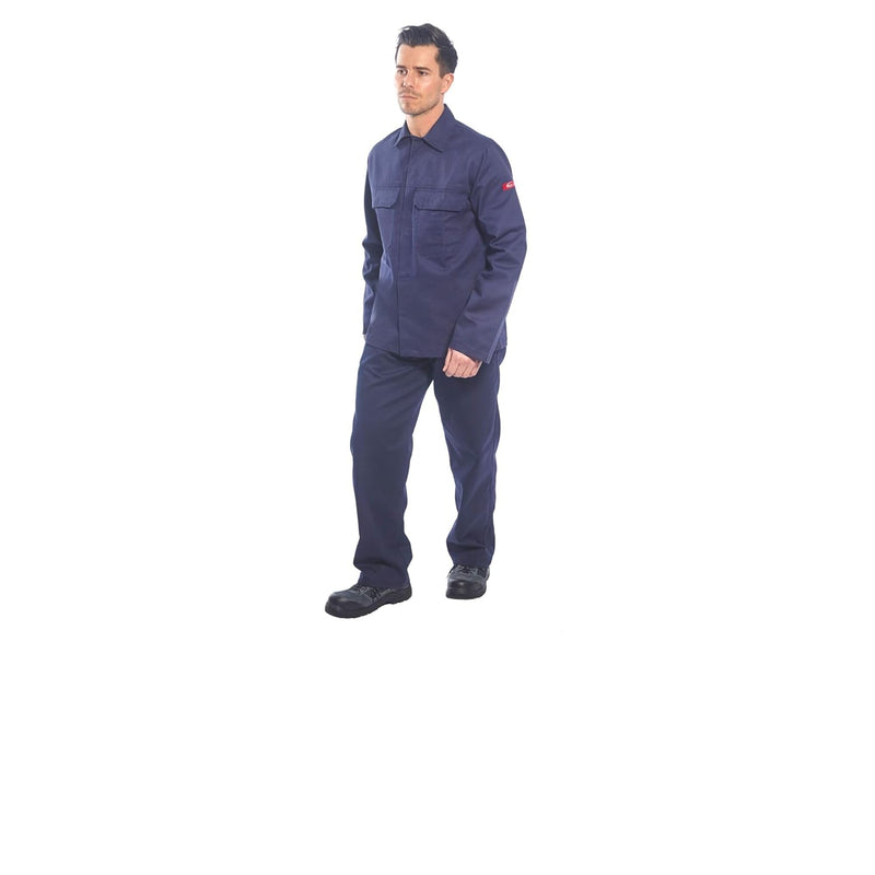 Portwest BIZ2 Herren Flammenresistente Bizweld FR Arbeitsjacke Marine, XS XS marine, XS marine