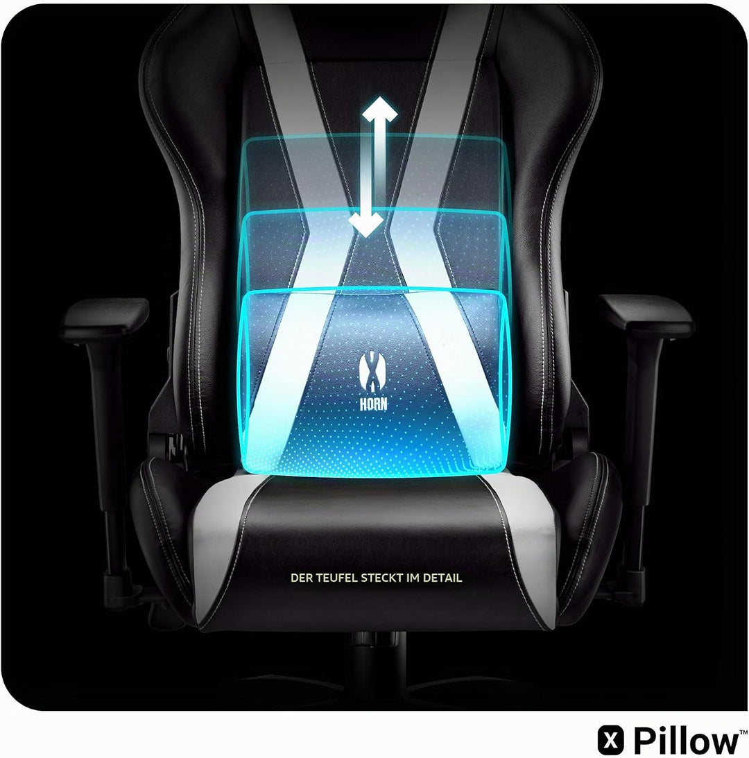 Diablo Gaming Stuhl X-Horn 2.0 Bürostuhl Gamer Chair Schreibtischstuhl 3D Armlehnen Ergonomisches De