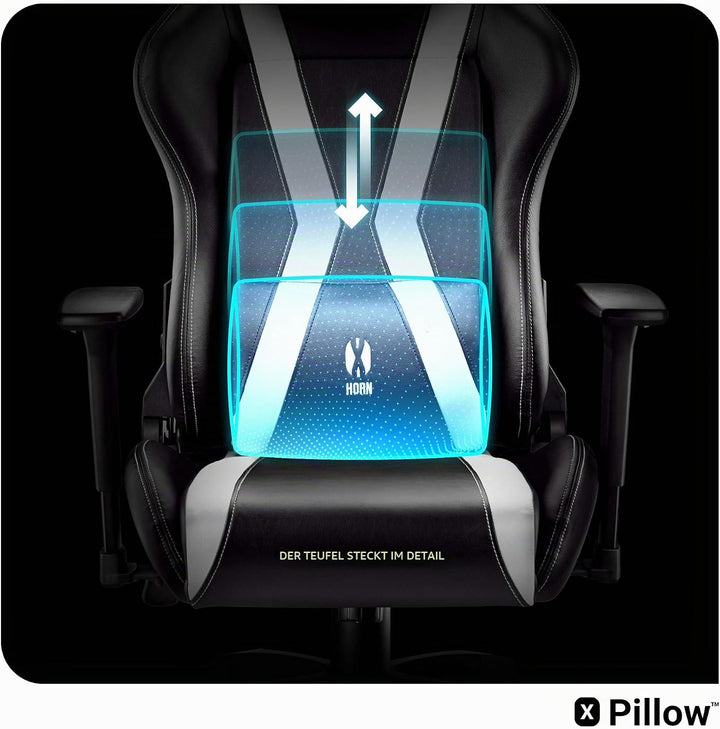 Diablo Gaming Stuhl X-Horn 2.0 Bürostuhl Gamer Chair Schreibtischstuhl 3D Armlehnen Ergonomisches De