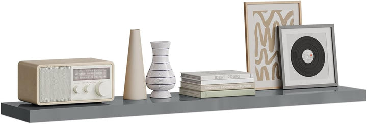 WOLTU Wandregal Regal Wand Schweberegal Regalbrett Wandboard mit Metallhalterung, unsichtbare Montag