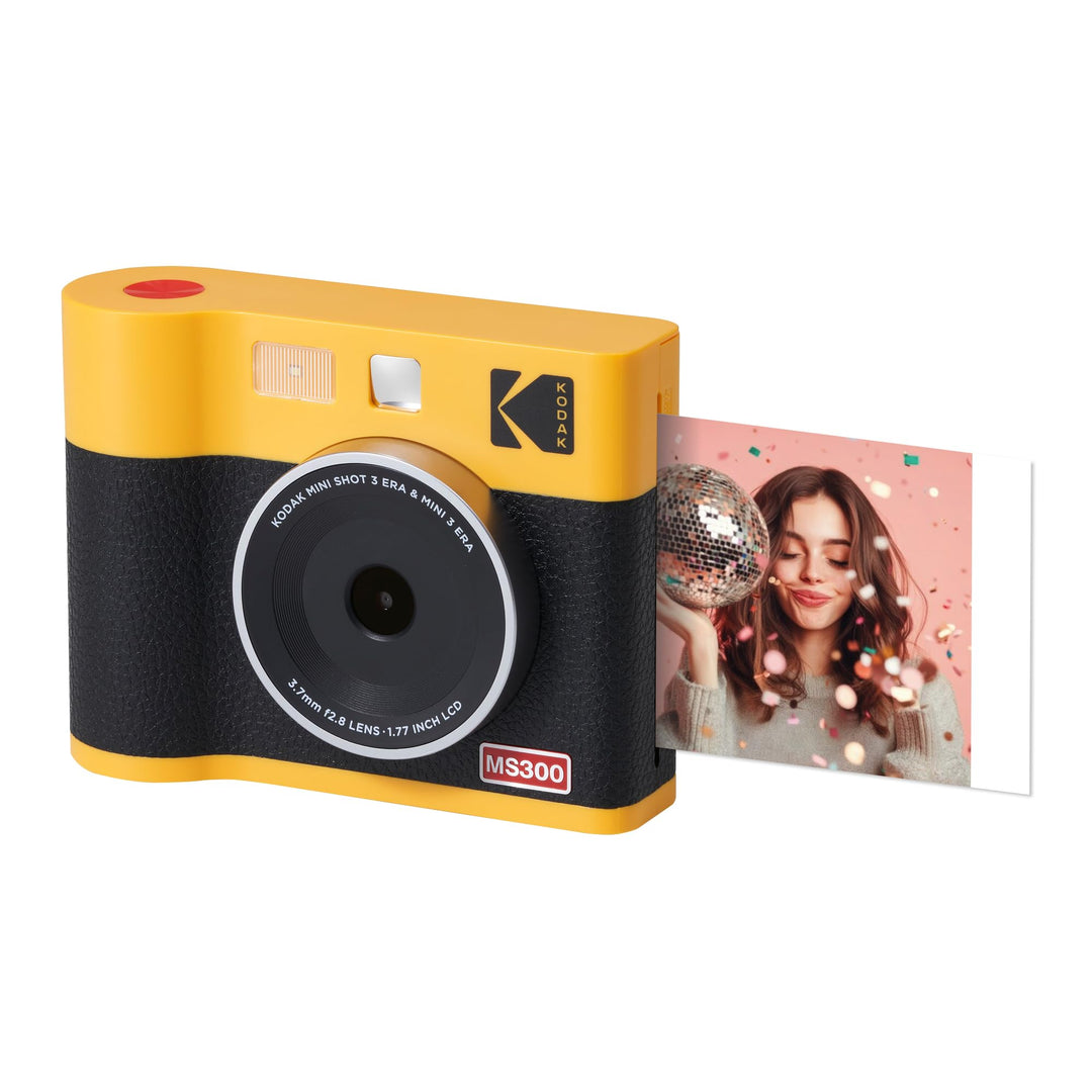 Kodak Mini Shot 3 ERA 4PASS 2-in-1 Sofortbildkamera und Fotodrucker (7,6x7,6cm) Sofortbildkamera + 8