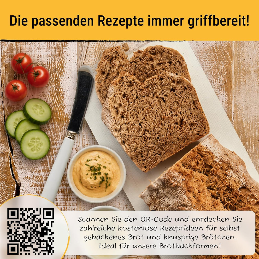 Birkmann, Laib &amp; Seele, perforierte Brotbackform, 30 cm, Backform für kleine Brote, aus bronzefarben