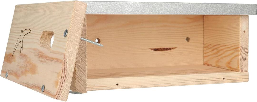 Mauersegler Typ EINFACH DIY MKW - Stabiler nisthaus für Wildvögel und Gartenvögel - Vogelhaus aus Na