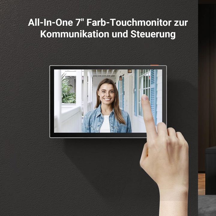 EZVIZ Video-Türsprechanlage, WiFi Türklingel mit 7" Farb-Touchscreen, 1080p Nachtsicht und Zwei-Wege