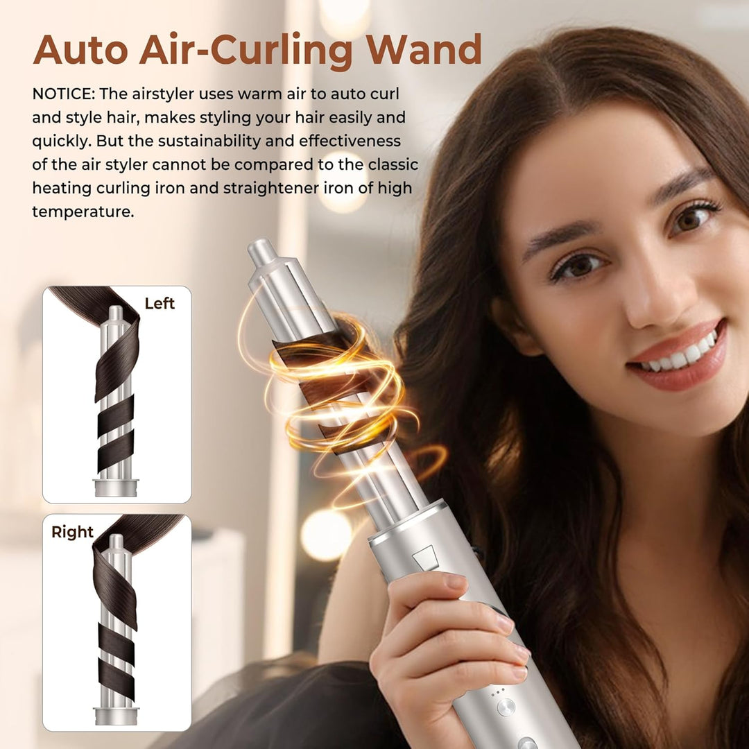 UKLISS 7 in 1 Pro Airstyler & Ionen Föhn [110,000RPM] High-speed Haartrockner Ionen Hair Dryer, mit
