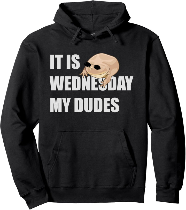 It Is Wednesday My Dudes Meme Frosch Pullover Hoodie