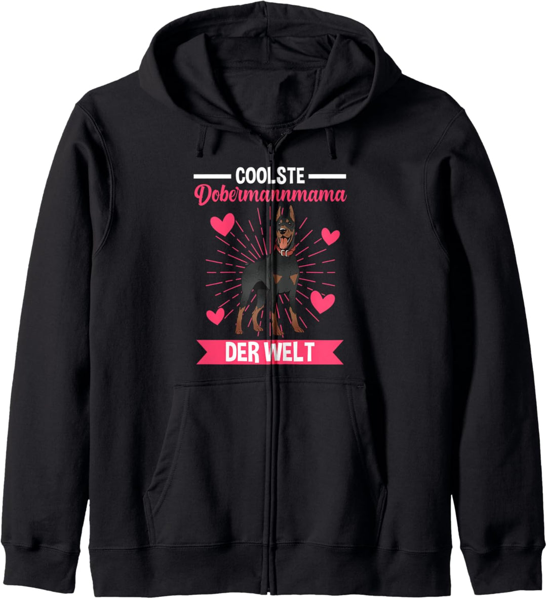 Dobermann Dobermannmama Kapuzenjacke
