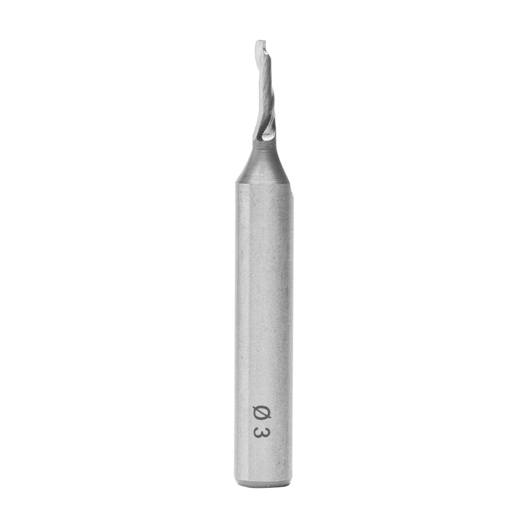 ENT 30000 Spiral-Bohrnutenfräser HS, Schaft (S) 8 mm, Durchmesser (D) 3 mm, NL 12 mm, Z1, GL 60 mm D