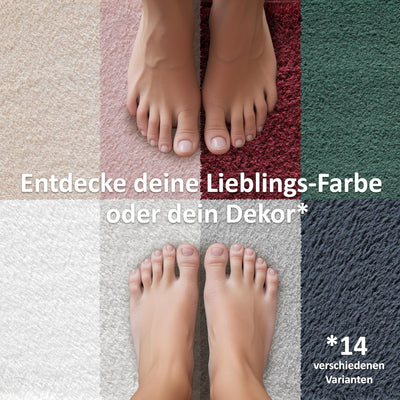 TA&MA Store-Badematten Set 3 teilig Badezimmerteppich rutschfest Badteppich Badvorleger maschinenwas