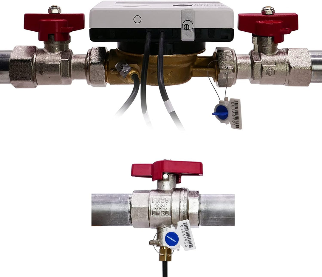 ZÄHLER plattform Wärmezähler Einstrahl Nenndurchfluss Qn 1,5 m³/h, Anschlussgewinde 3/4 Zoll, Baulän