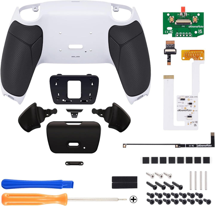 eXtremeRate Programmierbares Rise Remap Kit für ps5 Controller BDM-030/040, Remap Platine & Rückseit