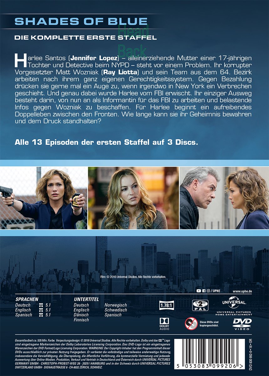 Shades of Blue - Staffel 1 [3 DVDs], DVD