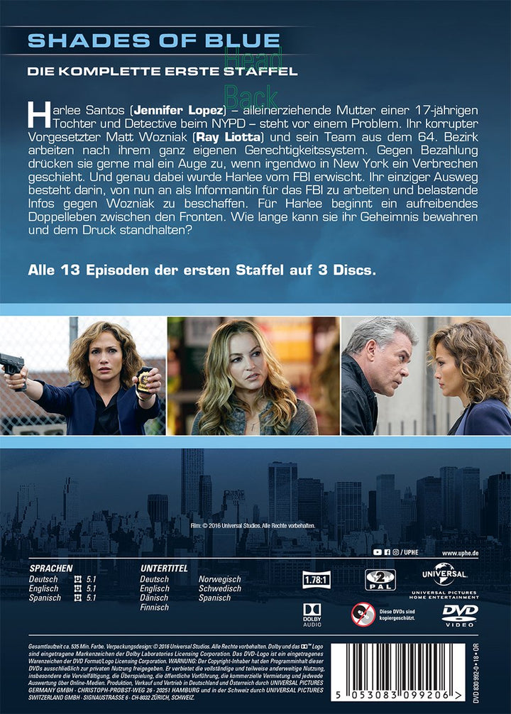 Shades of Blue - Staffel 1 [3 DVDs], DVD