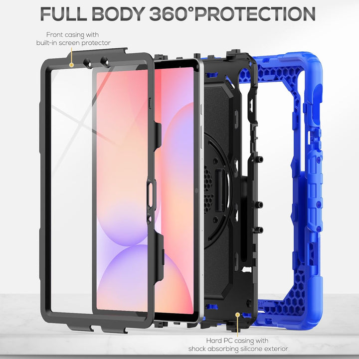 SEYMAC Hülle für Samsung Galaxy Tab S10 Lite / S10 FE / S9 FE 10,9 Zoll / S9 11 Zoll, Stossfeste Hül