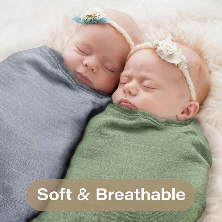 Moonkie Muslin Swaddle Blanket, Essentials Baby Empfangsdecke für Mädchen und Jungen, Säugling tragb