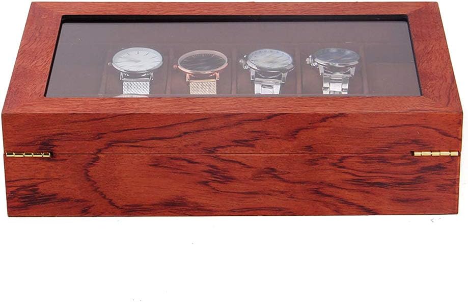 soudesileim 12 uhren aufbewahrungsbox holz, Uhrenbox mit Herausnehmbaren uhrenhalter, watch box mit