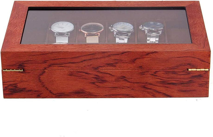 soudesileim 12 uhren aufbewahrungsbox holz, Uhrenbox mit Herausnehmbaren uhrenhalter, watch box mit