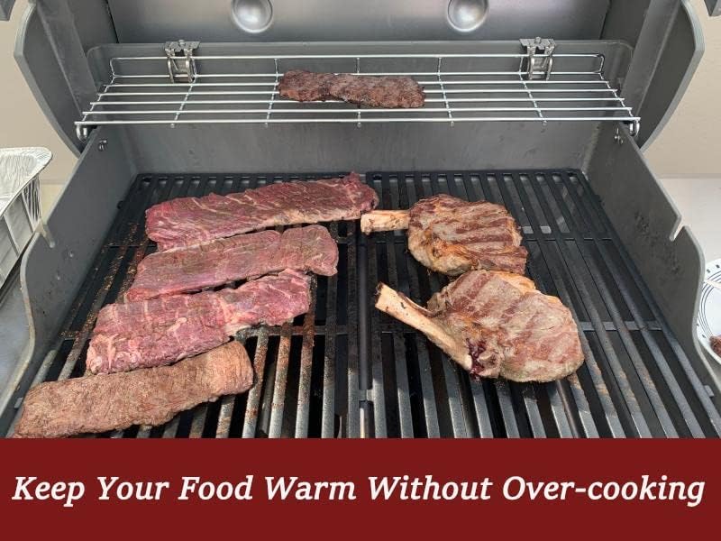 GFTIME 66044 65,4cm Grill Warmhalterost Edelstahl für Weber Genesis II E-310, II E-315, II E-330, II