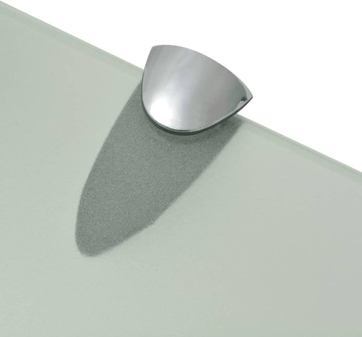 vidaXL Wand Regal Glasregal Glasboden Glasablage Badregal Mattiert 100x20cm 8 mm Weiss 100 x 20 cm/1