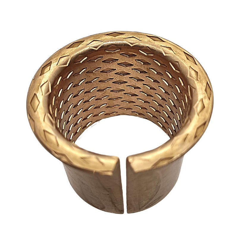 Bundbuchse 50mm x 55mm x 50mm Bund: 65mm x 2.5mm | Gleitlager aus Bronze mit Innenschmierung (schmie