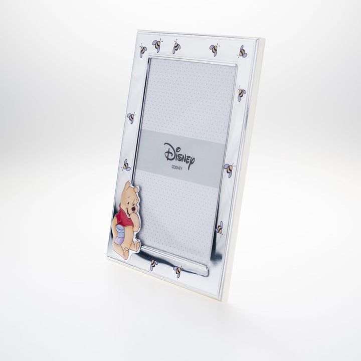 VALENTI & CO. – Disney Baby – Winnie Puuh Bilderrahmen aus Silber für Kinder, Geschenkidee für Taufe