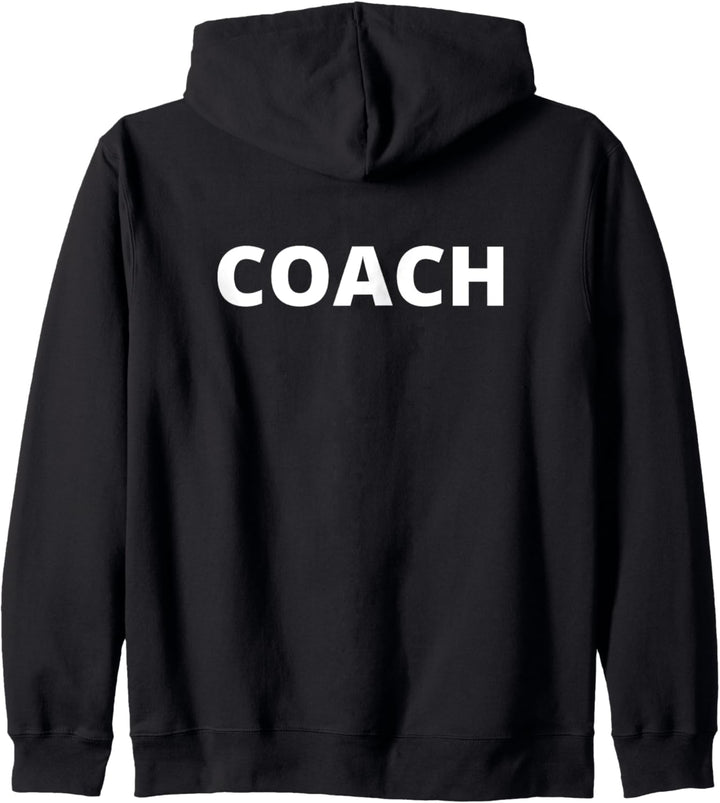 Coach Trainer Rückseite Hinten Rücken Kapuzenjacke