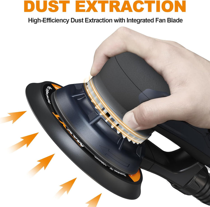 MAXXT 5.0mm Exzenterschleifer Brushless | 150mm & 125mm Dual-Schleifplatte | 350W EC-Motor | 4000-10