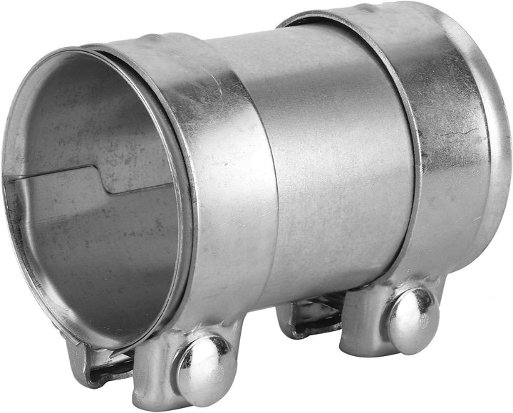 Auspuffschelle, 3in 76mm Edelstahl Auspuffrohrverbinder Doppelklemme Verbindungshülse Auspuffschelle
