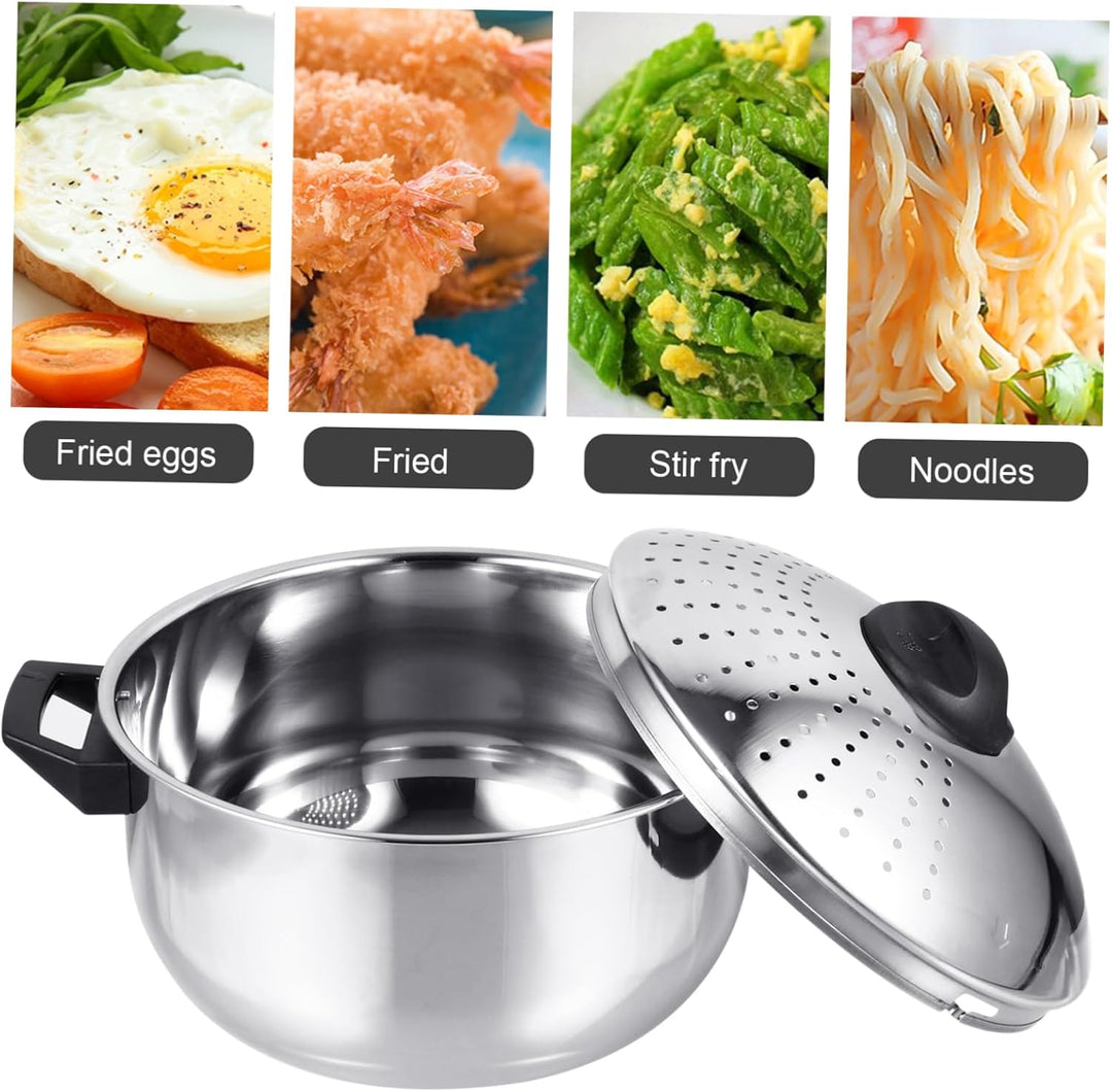 Cabilock Auflaufform Mit Deckel Nudeln Pasta Topf Lager Topf Pasta Herd Metall Nudel Kochen Topf für