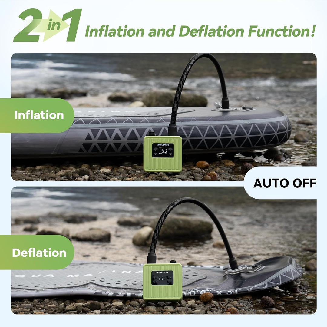Super Tiny SUP Pumpe Akku 20PSI Wiederaufladbar Auto-Abschaltung | Tragbare Elektrische Luftpumpe Zw
