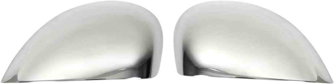 OMAC Spiegelkappen Spiegelabdeckung kompatibel mit Seat Exeo 2008-2013 Edelstahl Silber 2tlg Exeo 20