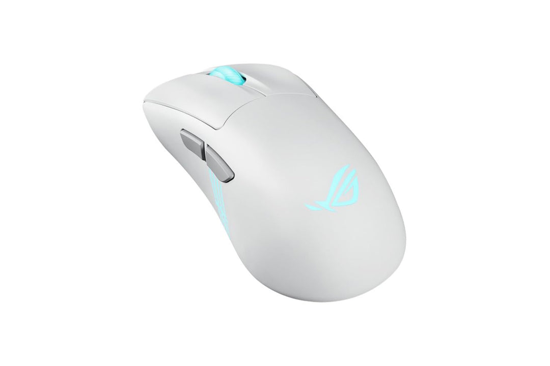 ASUS ROG Keris II Origin White Wireless RGB Gaming-Maus (ergonomisch, FPS Esport 65g leicht, ROG Aim