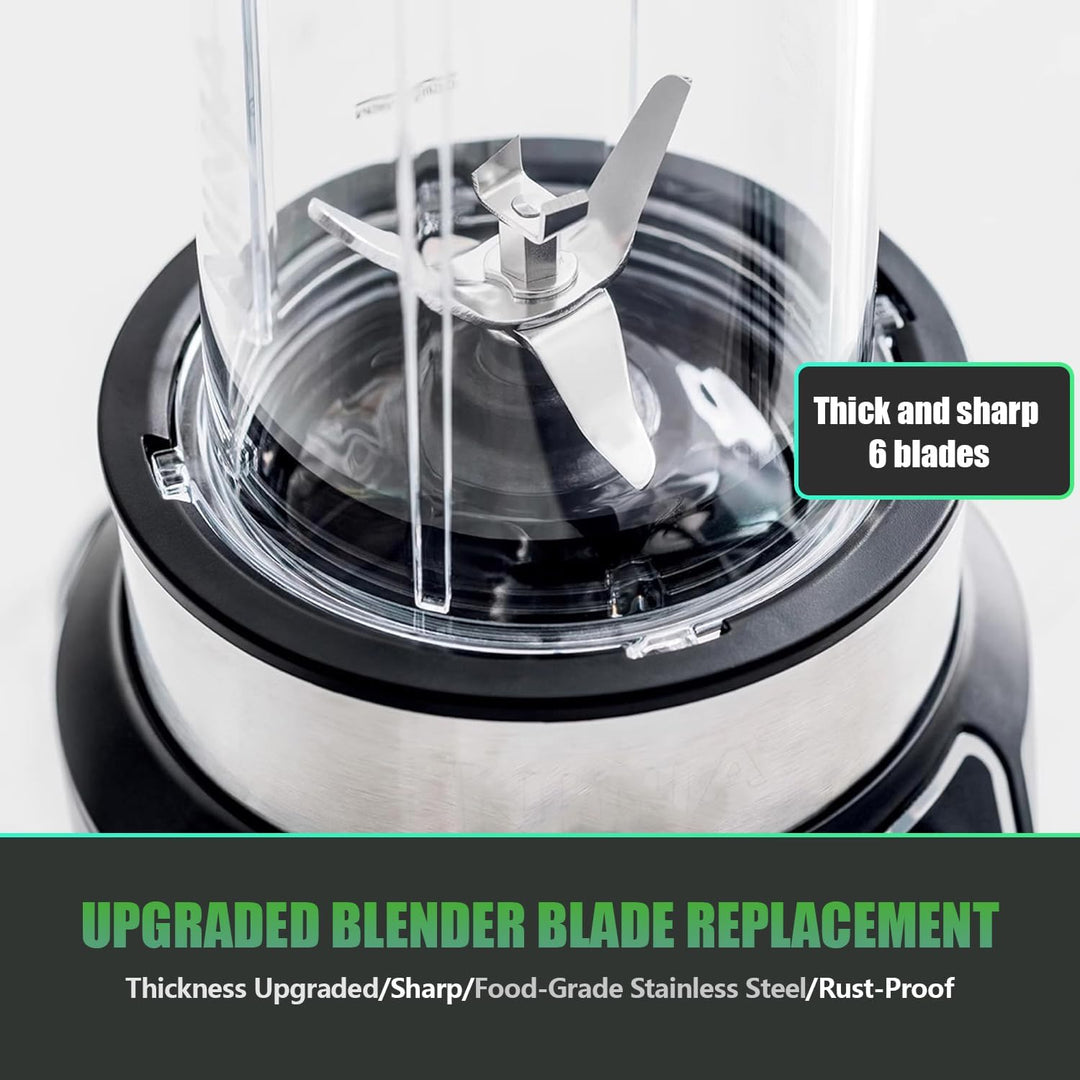 7 Lamellen Extraktor-Messer für Nutri Ninja Mixer, kompatibel mit folgenden Modellen: Nutri Ninja BL