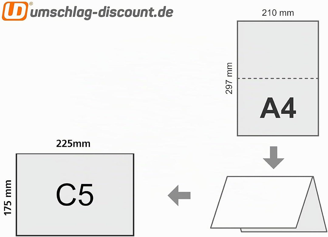 50 Trauerumschläge, C5 = 225 x 157 mm, mit schwarzem Seidenfutter und schwarzem Rahmen, Kondolenz-Br