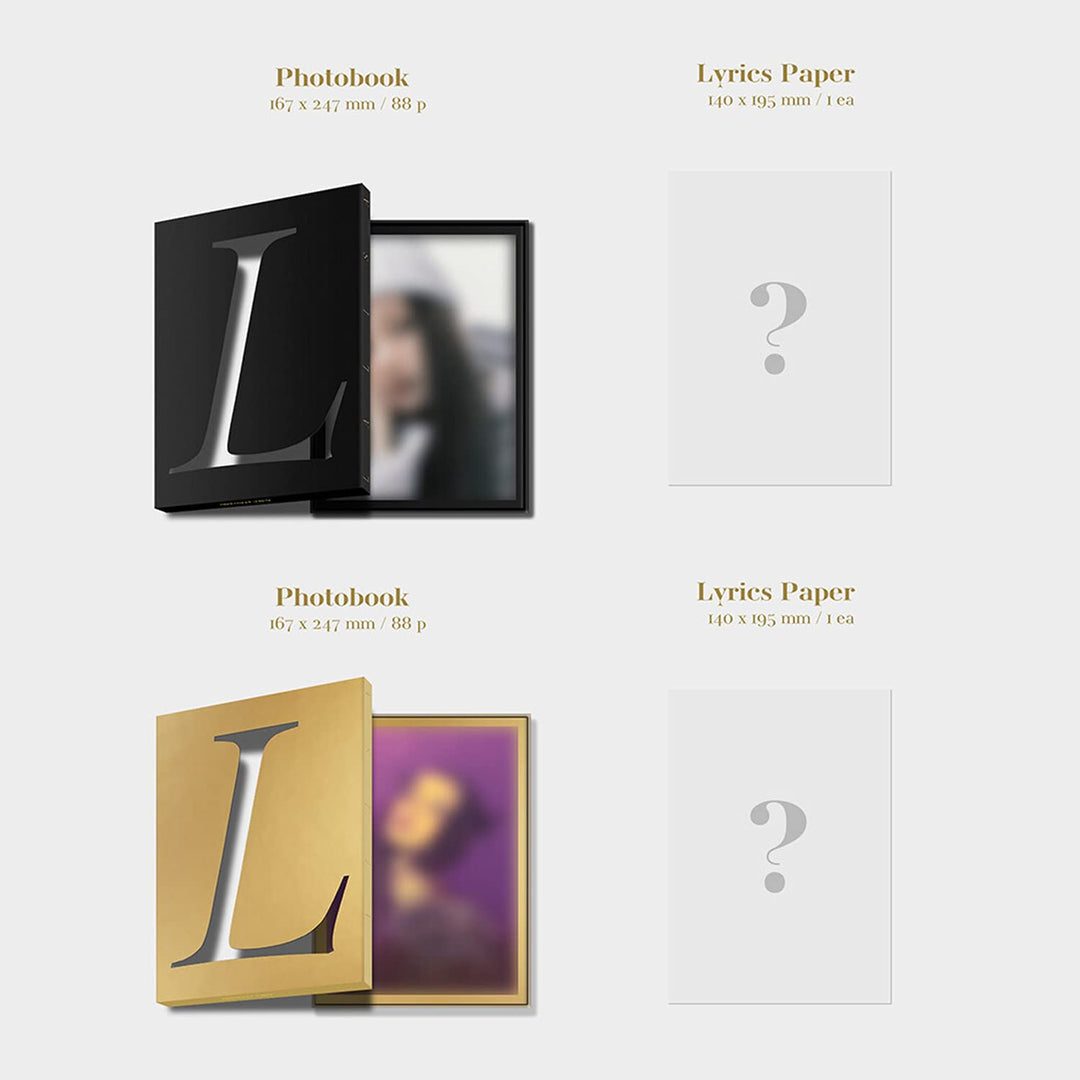 BLACKPINK LISA FIRST SINGLE ALBUM - LALISA [ BLACK VER. ] PHOTOBOOK + LYRICS PAPER + CD + PHOTOCARD