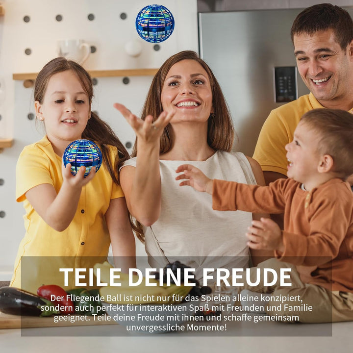 Fliegender Ball (rot) Flying Orb Ball UFO Magic Spinner Spielzeug für Kinder im Freien, Geschenk für