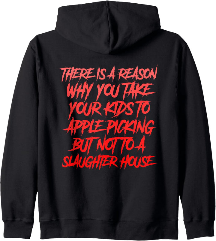 Vegan Geschenk Spruch T-shirt Vegetarier Und Tierschützer Kapuzenjacke