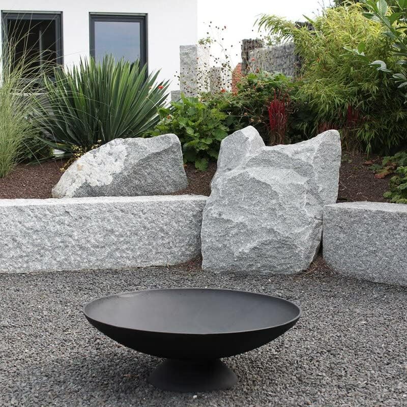 DECORAS Feuerschale Miami L in Gusseisen - Durchmesser: 60 cm - Rund - Feuerstelle für Garten und Te