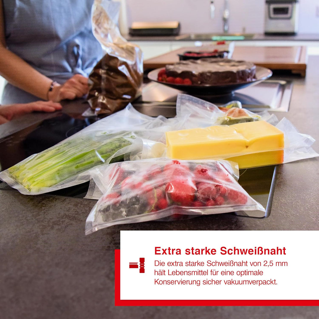 Solis Vakuumierer Vac Prestige mit Pulse- und Marinierfunktion, Vorteilspack mit kompostierbaren Fol