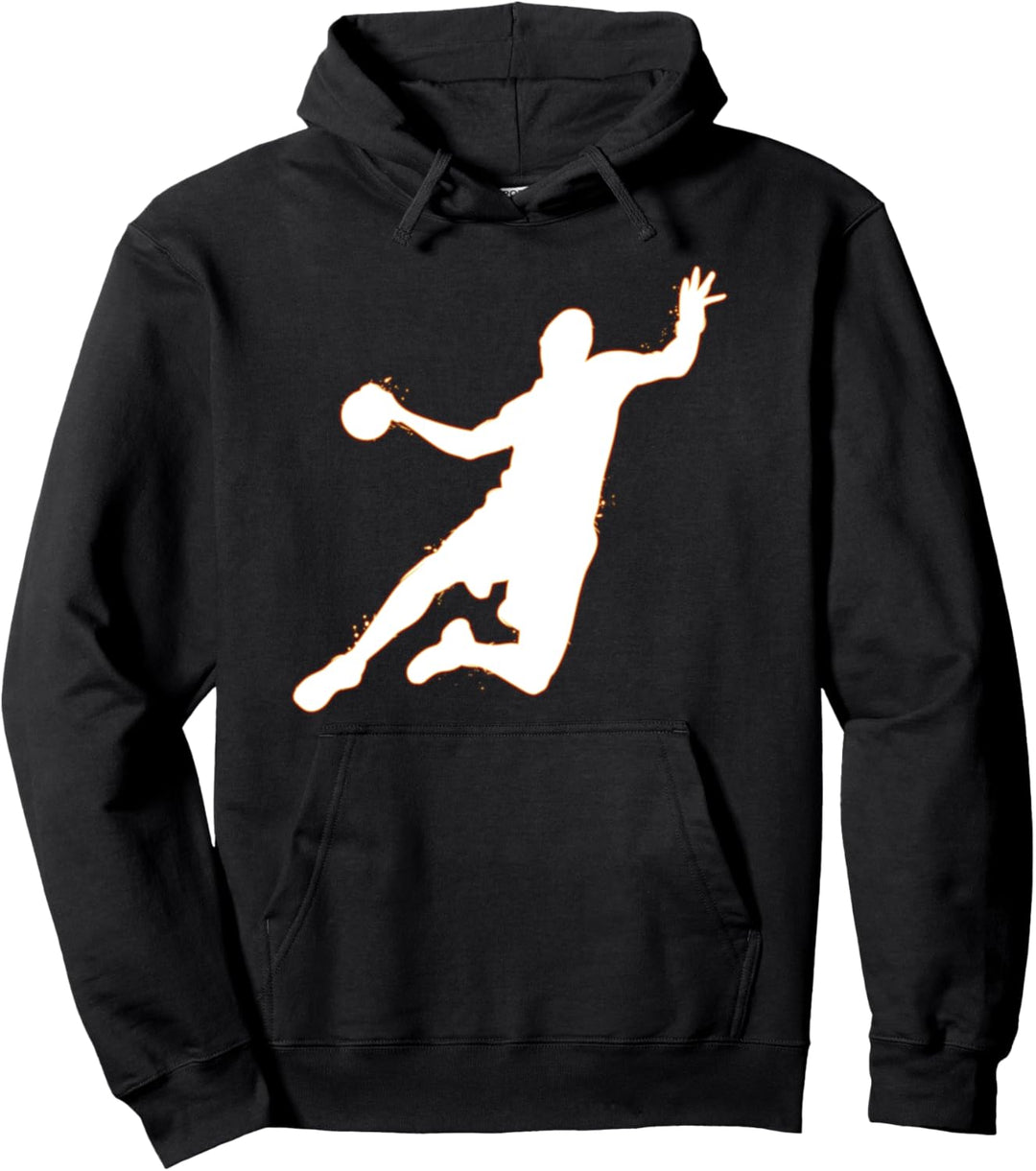 Handballspieler Jump Handball Pullover Hoodie