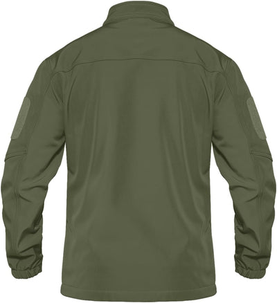 TACVASEN Herren Softshell Jacke Winddichte Outdoorjacke Übergangsjacke mit Reissverschlusstasche M A