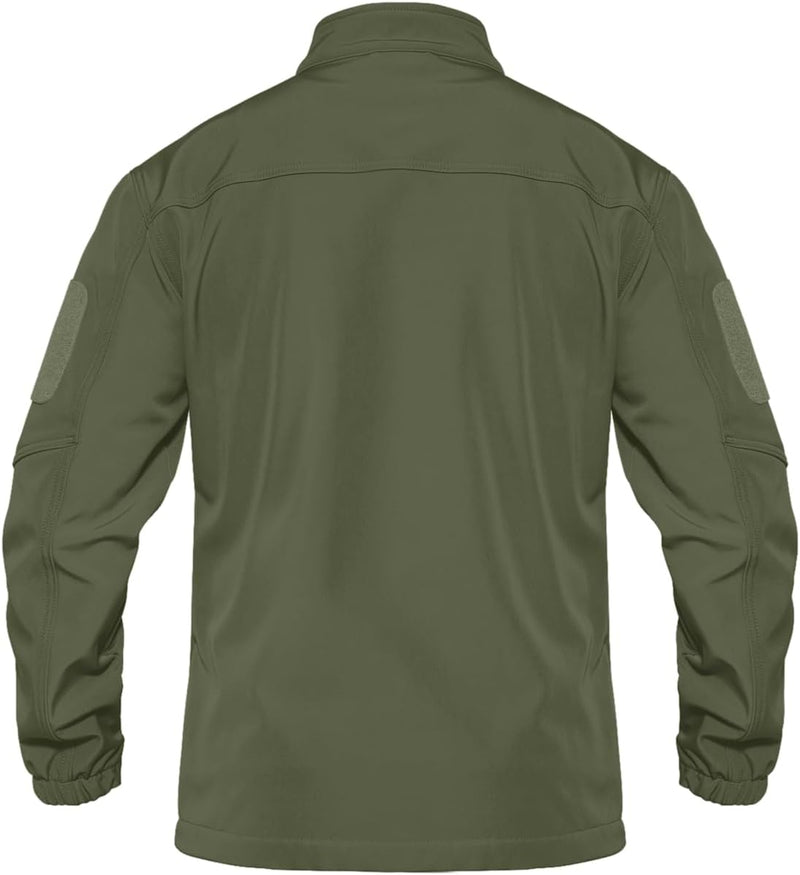 TACVASEN Herren Softshell Jacke Winddichte Outdoorjacke Übergangsjacke mit Reissverschlusstasche M A