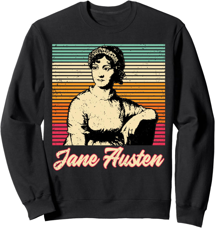 Literarische Buchclub-Fans Vintage Jane Austen Sweatshirt